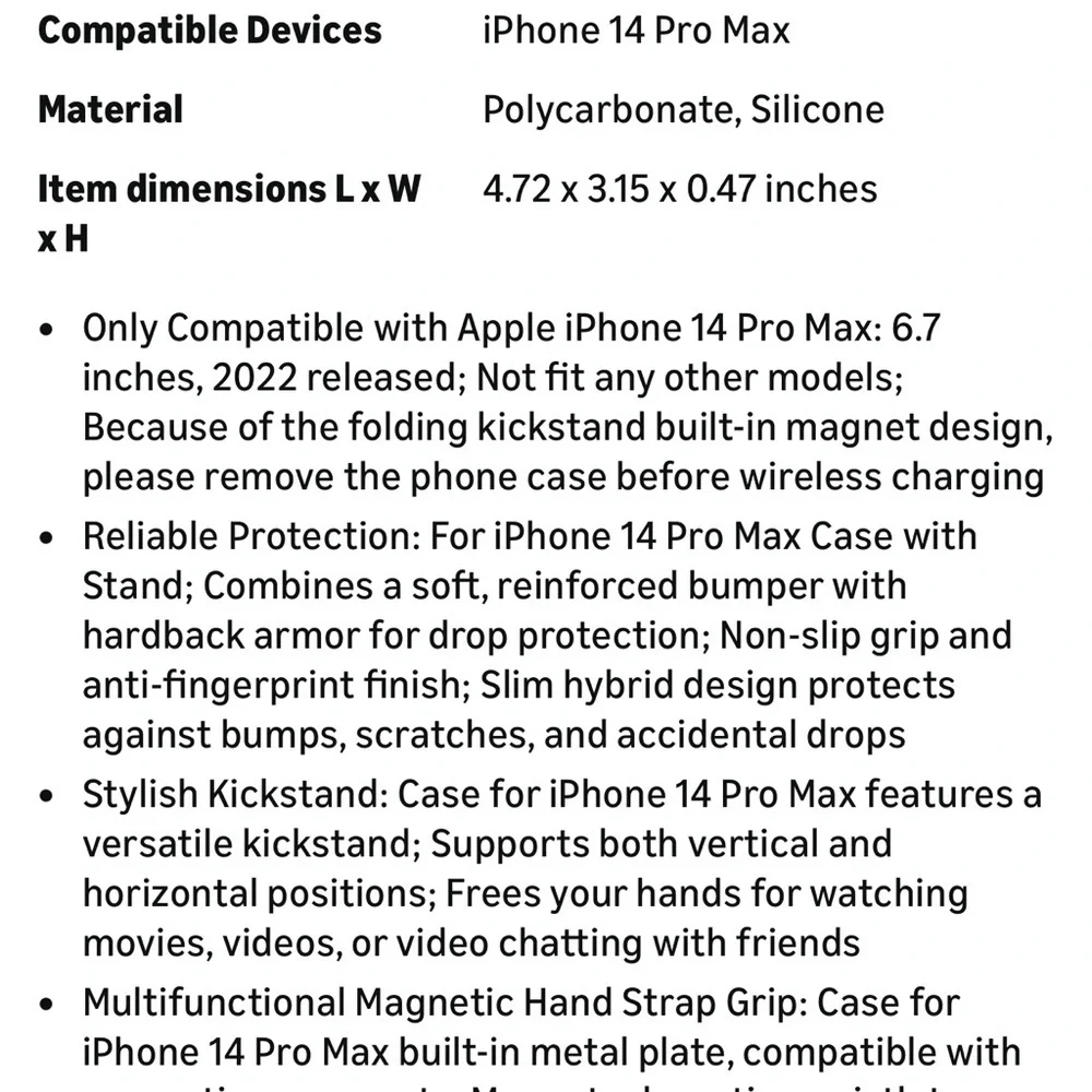 iPhone 14 Pro Max Case with stand magnetic strap light blue